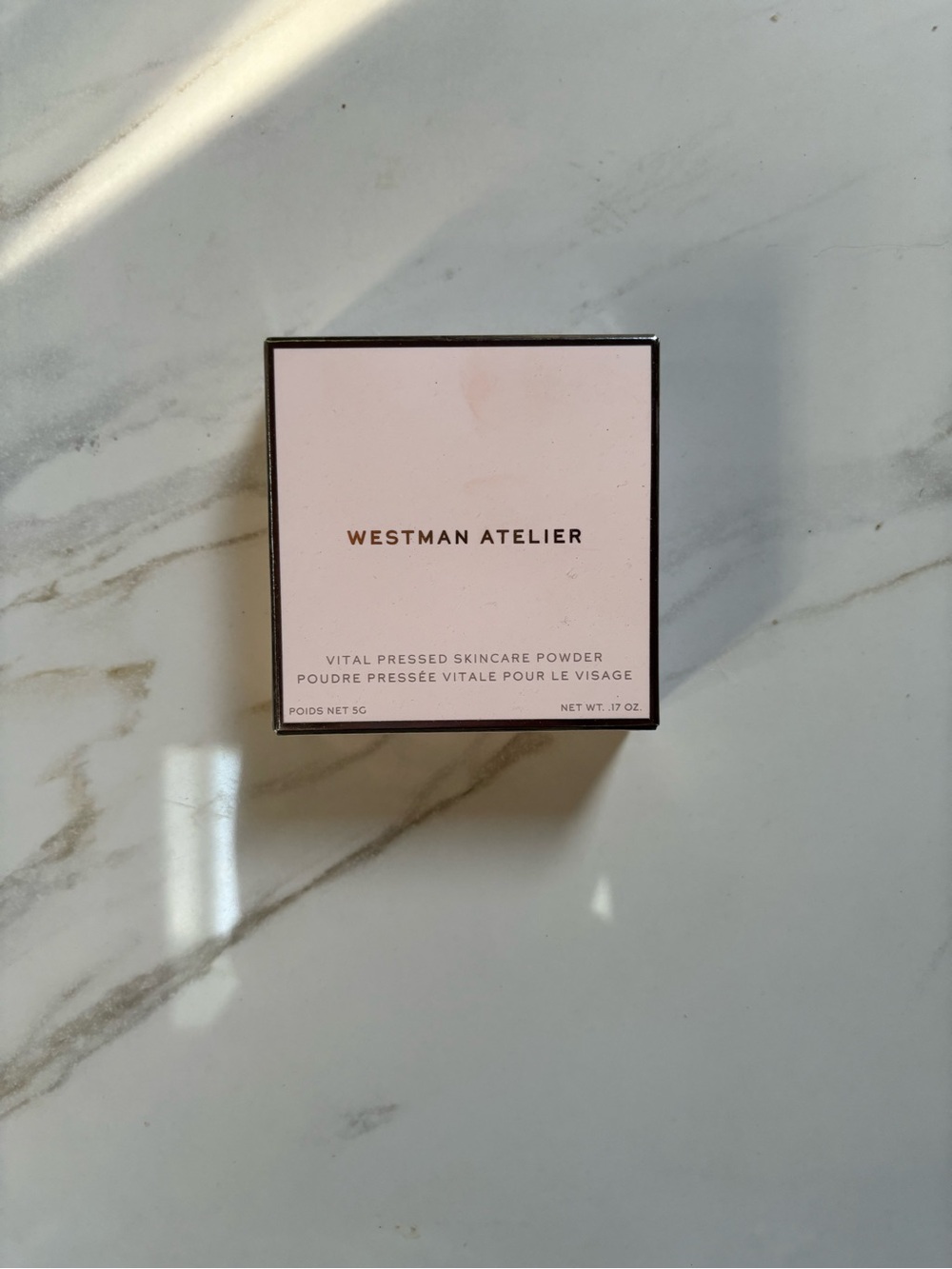 Westman Atelier Vital Pressed Skincare Powder — Soft Pink Compact